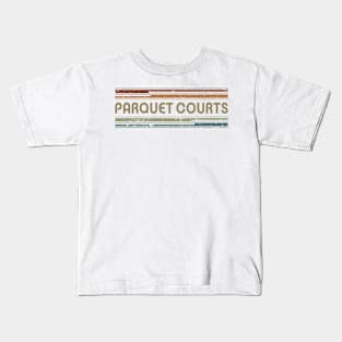 Parquet Courts Retro Lines Kids T-Shirt